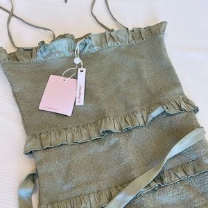 V.CHAPMAN SAGE LILY DRESS (Size 6) - NEVER WORN, TAGS ON